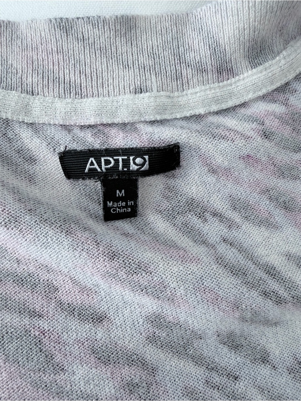 Apt. 9 Pink and Black Animal Print V-Neck Tunic - Picture 3 of 3